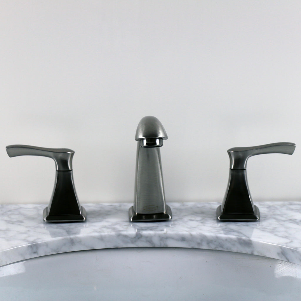 Brushed Nickel Standard Spigot Bathroom Faucet
