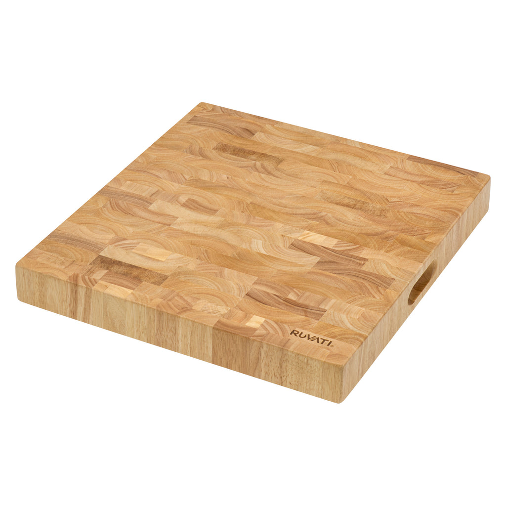 17 x 16 x 2 inch thick End Grain French Oak Butcher Block Solid