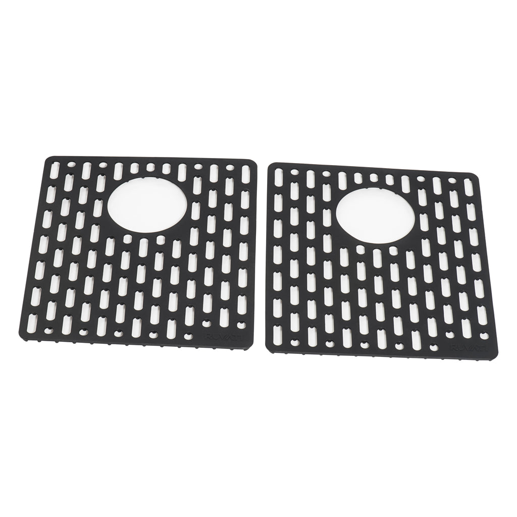Silicone Bottom Grid Sink Mat for RVG1385 and RVG2385 Sinks Black