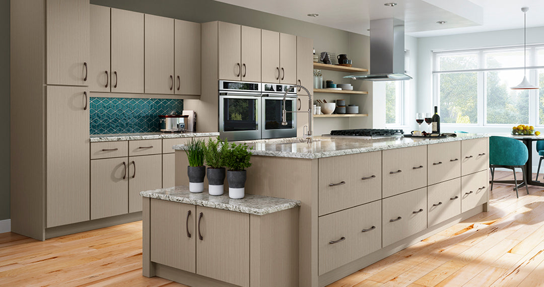 Charleston Driftwood European Style Cabinets