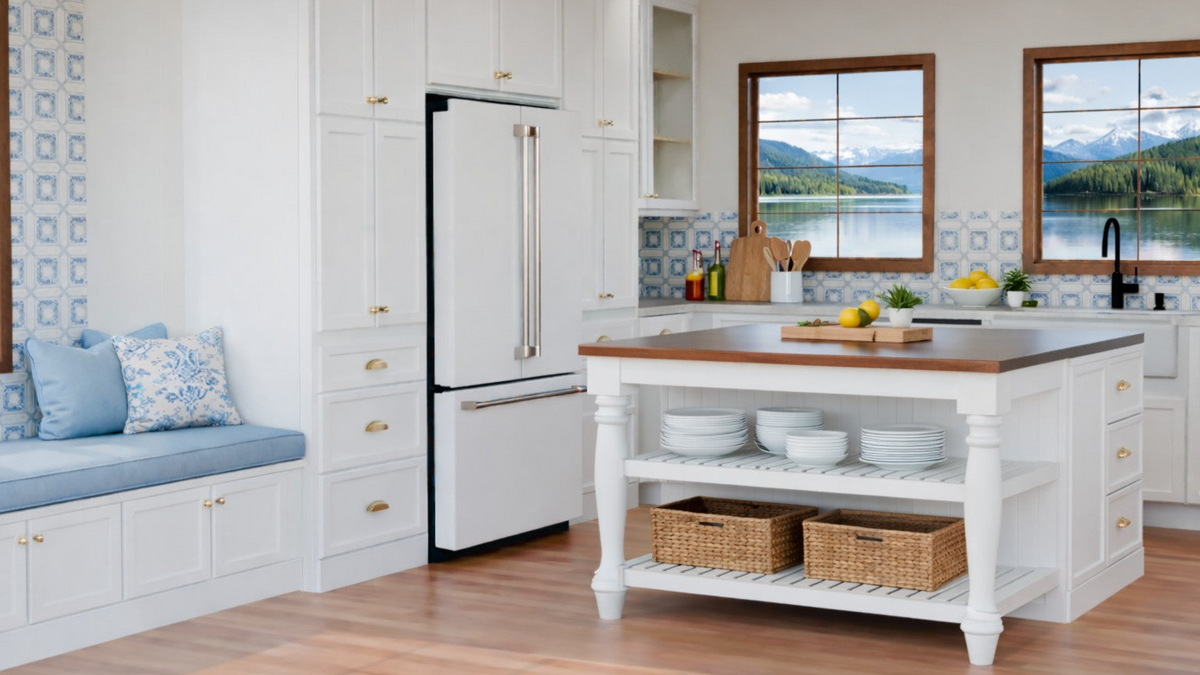 Harbour Town White Bevel Shaker Cabinets