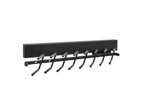 Gracious Home Deluxe Pop Out Matte Black Tie Rack