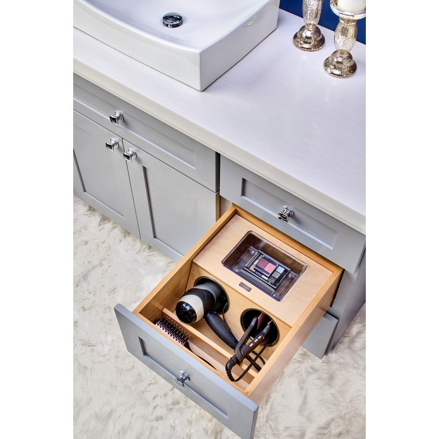 Multi Vanity Inset Vanity Drawer Insert with Stainless Bins Organizer 18