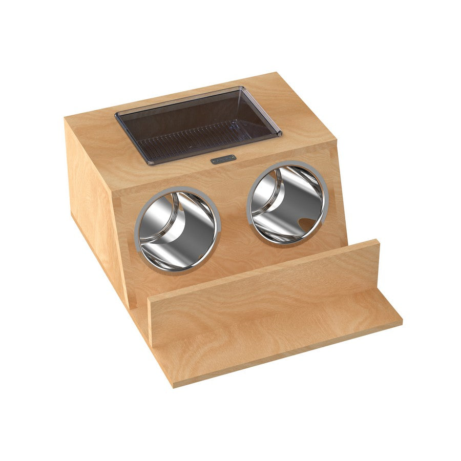 Vanity Drawer Insert with Stainless Bins Organizer 18"