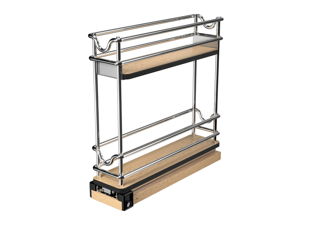 3" Two Tier Narrow Wire Wall Upright Pullout