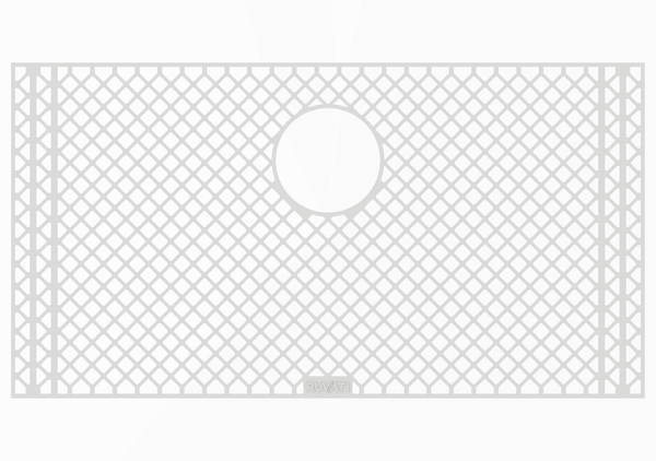Silicone Bottom Rinse Grid Sink Mat for RVH8300 Sink Gray