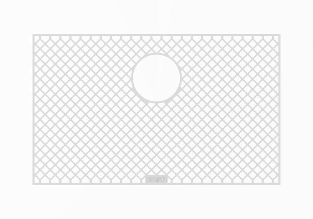 Silicone Bottom Rinse Grid Sink Mat for RVH8309 Sink Gray