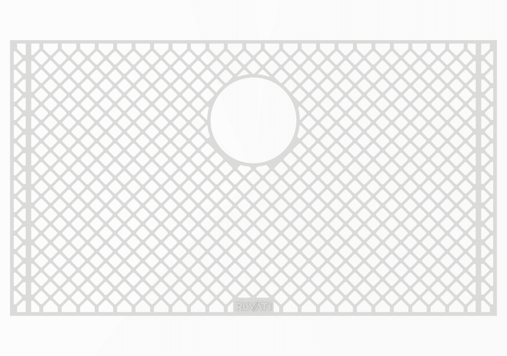Silicone Bottom Rinse Grid Sink Mat for RVH8310 Sink Gray