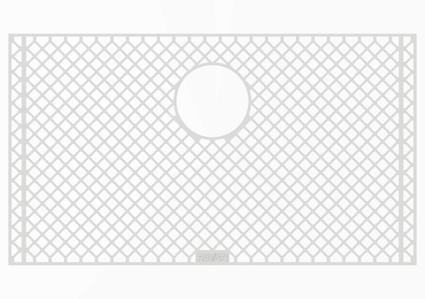 Silicone Bottom Rinse Grid Sink Mat for RVH8310 Sink Gray