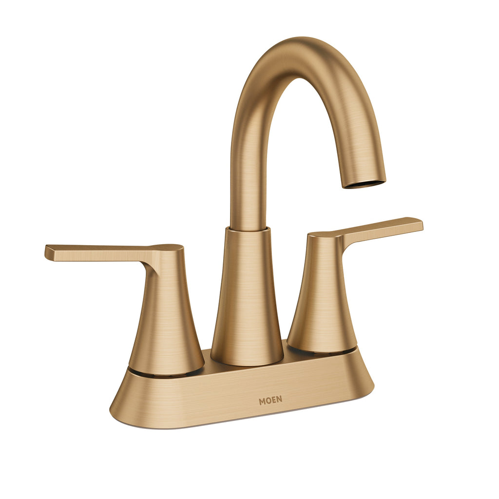 MOEN® Bronzed Gold Two Handle 4 in. High Arc Centerset Faucet