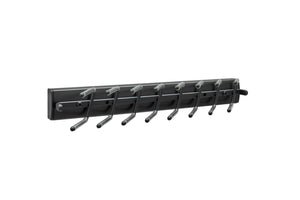Gracious Home Premiere Swivel Tie Rack Matte Black