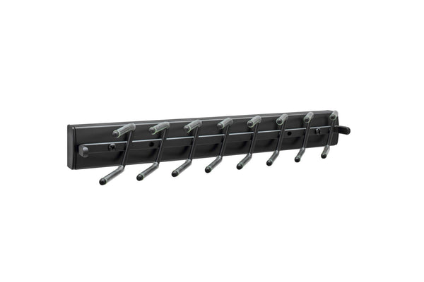 Gracious Home Premiere Swivel Tie Rack Matte Black