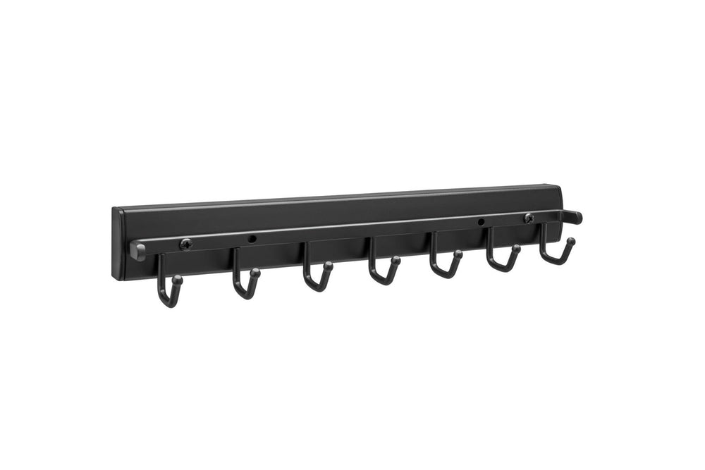 Gracious Home Premiere Swivel Belt Rack Matte Black