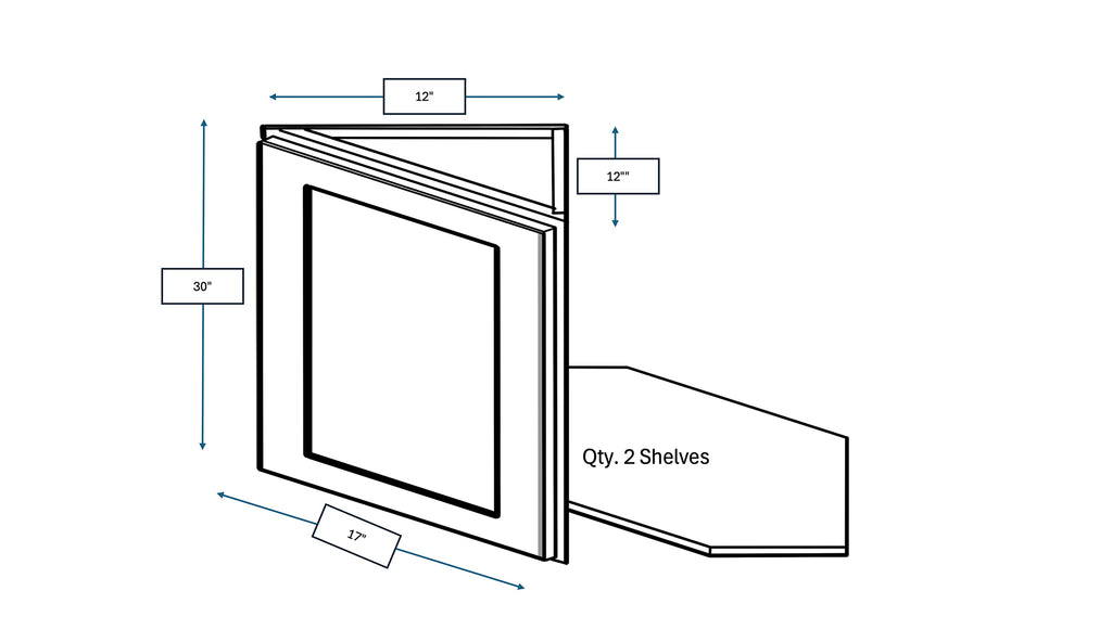 Platinum Grey Shaker Wall Angle 12 in. x 30 in.
