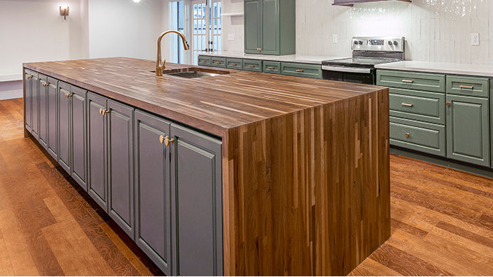 Butcher block countertop