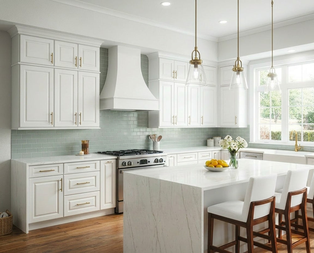 Painted Artisan Range Hood -White