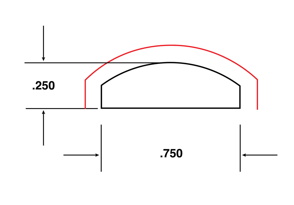 Batton Molding 8 ft. x .75 in. x .25 in. White