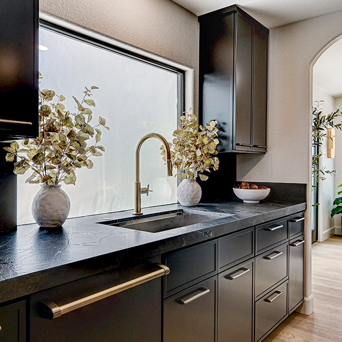 Shop Broadway Black Slim Shaker Cabinets