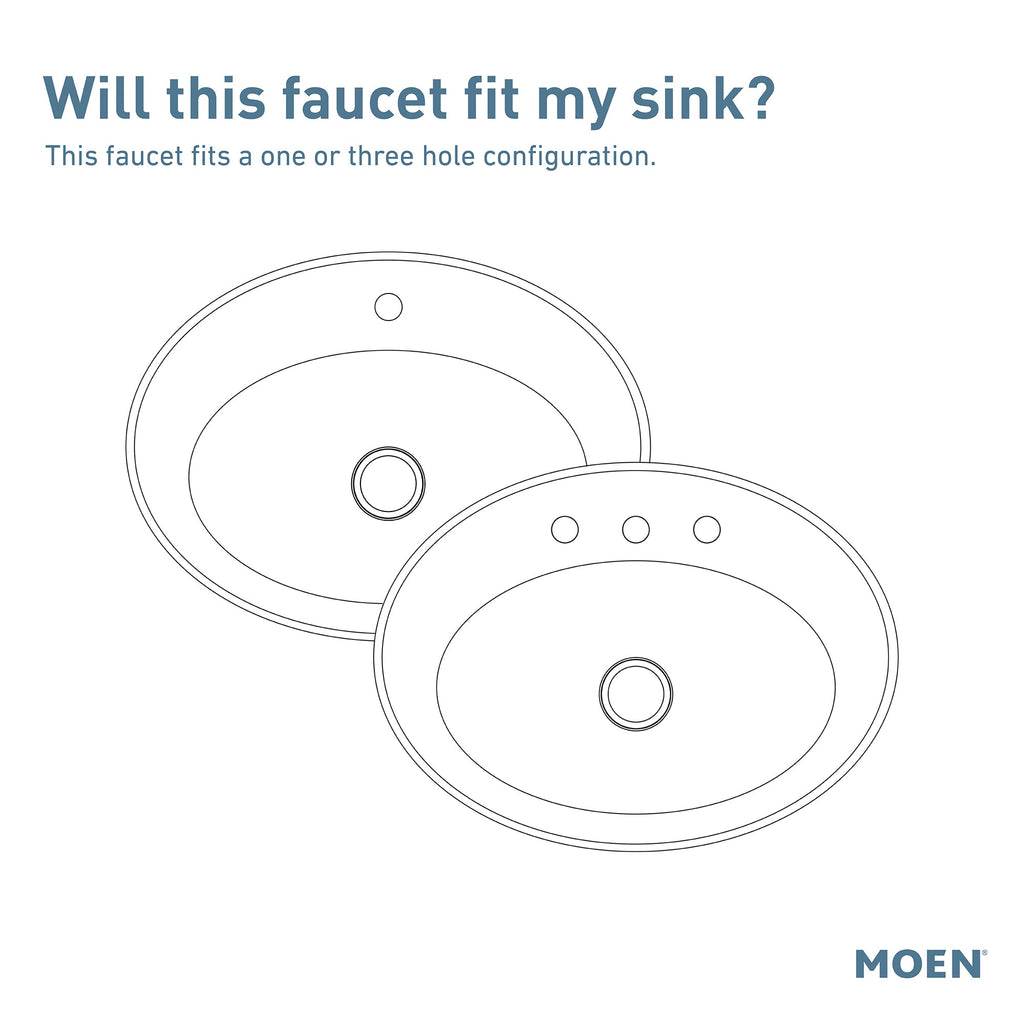 MOEN® One-Handle High Arc Bath Faucet Brushed Nickel