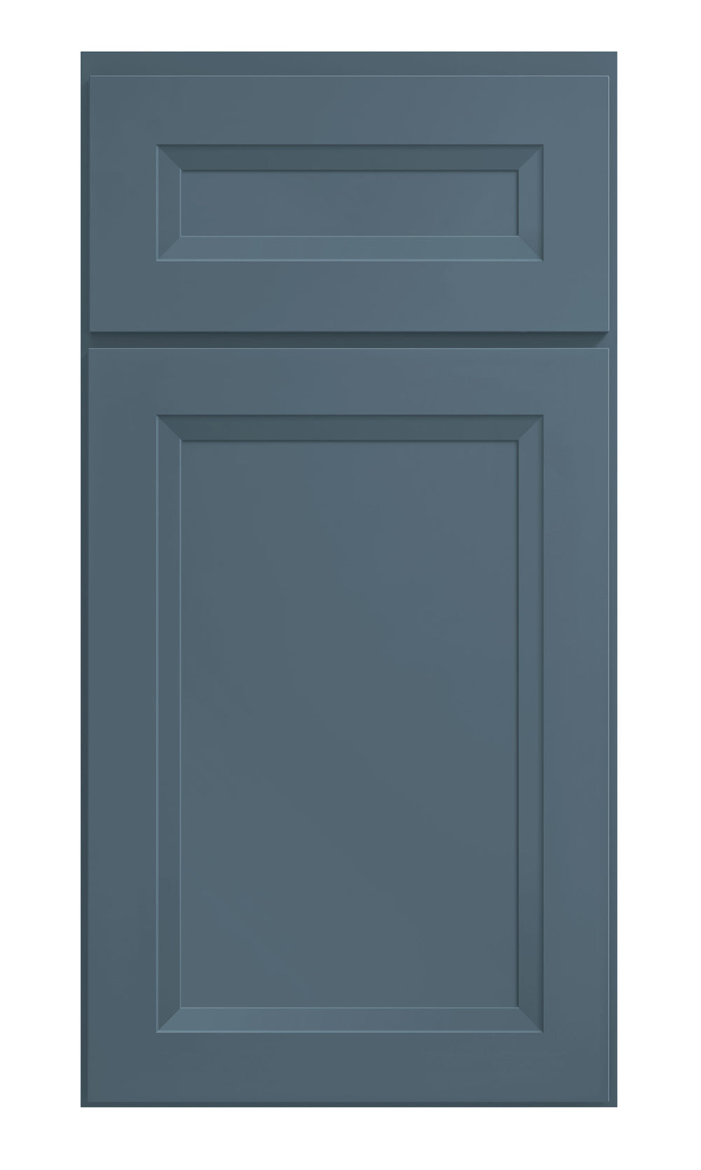 Shop Broad Creek Blue Bevel Shaker Cabinets
