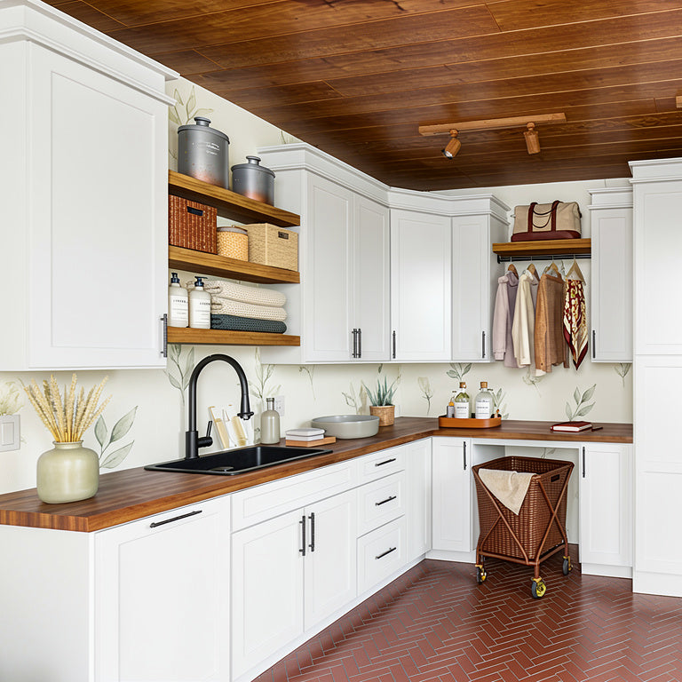 Shop Builder's Pride White Shaker Cabinets