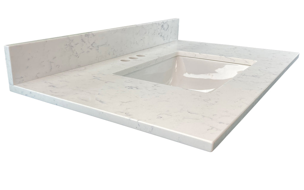 Pronto Vanity Carrara White Quartz Top