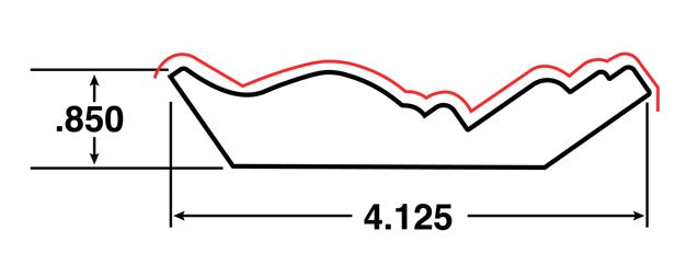 Classic Crown Molding 8 ft. x .9 in. x 4.1 in. White