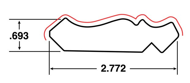 Classic Crown Molding 8 ft. x .7 in. x 2.7 in. White