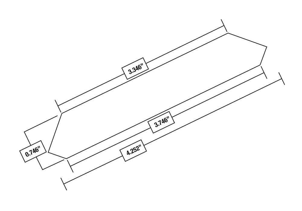 Franklin White Modern Crown Molding 4.2 in. x 8 ft.