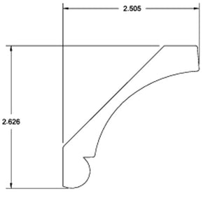 Cove Crown Molding 8 ft. x .77 in. x 3.6 in. White