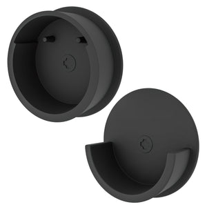 Matte Black Closet Rod End Caps
