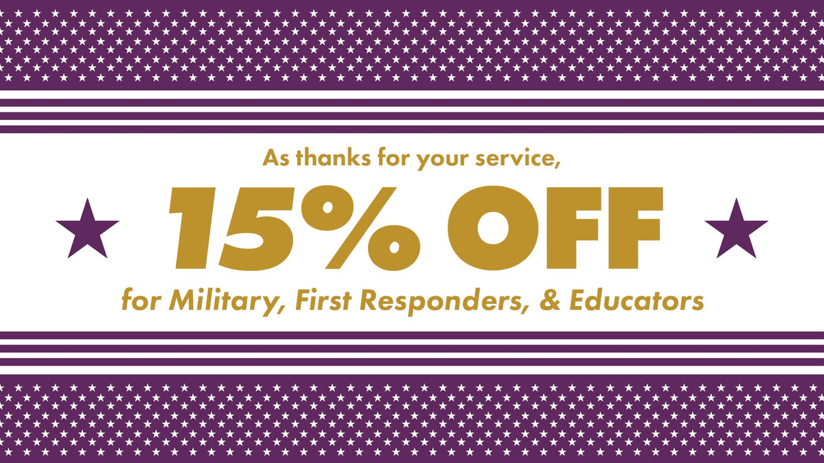 Military, first responders and educators discount