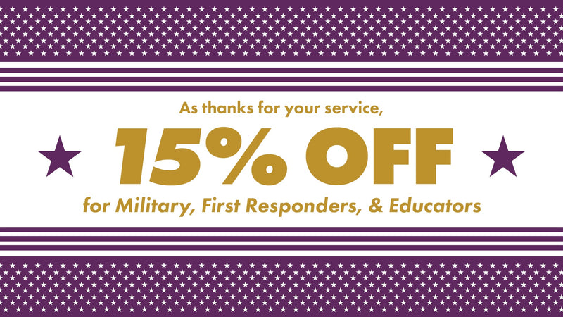 To thank our Military, First Responders & Educators — enjoy 15% OFF all in-store cabinet collections.