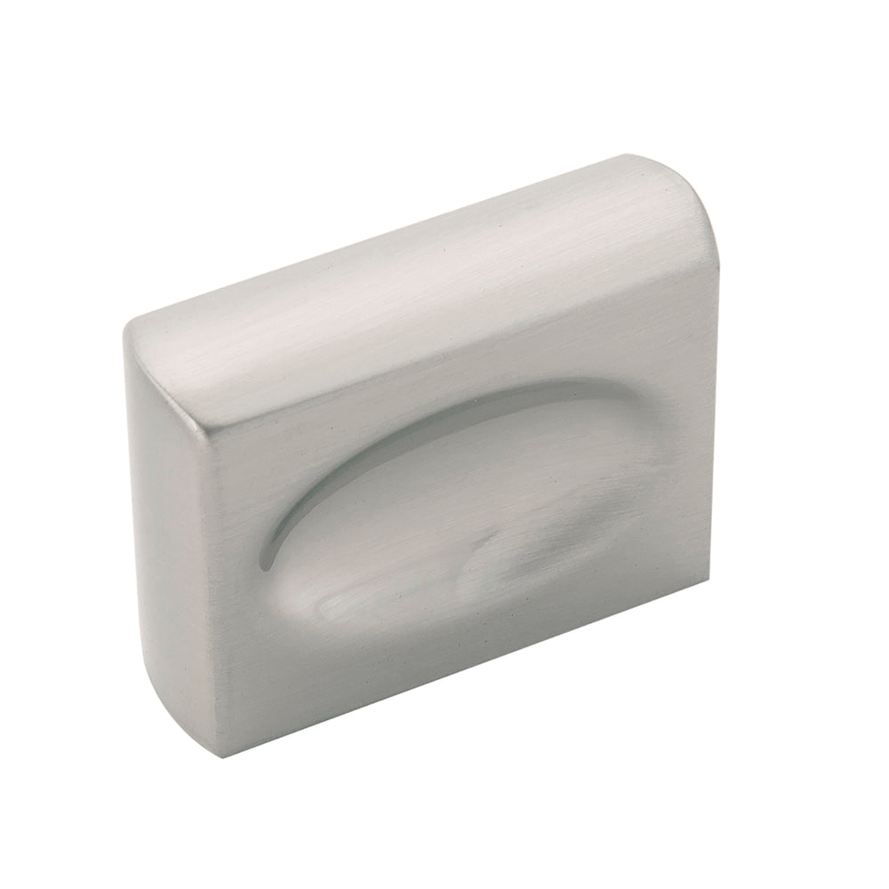 Ingot Pinch Knob 1-3/8 Inch x 7/16 Inch Satin Nickel