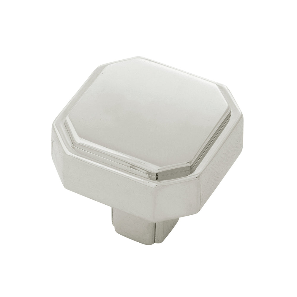 Monroe Knob 1-5/16 Inch x 1-5/16 Inch Polished Nickel