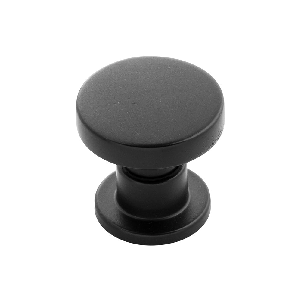 Urbane Knob 1-1/4 Inch Diameter Matte Black