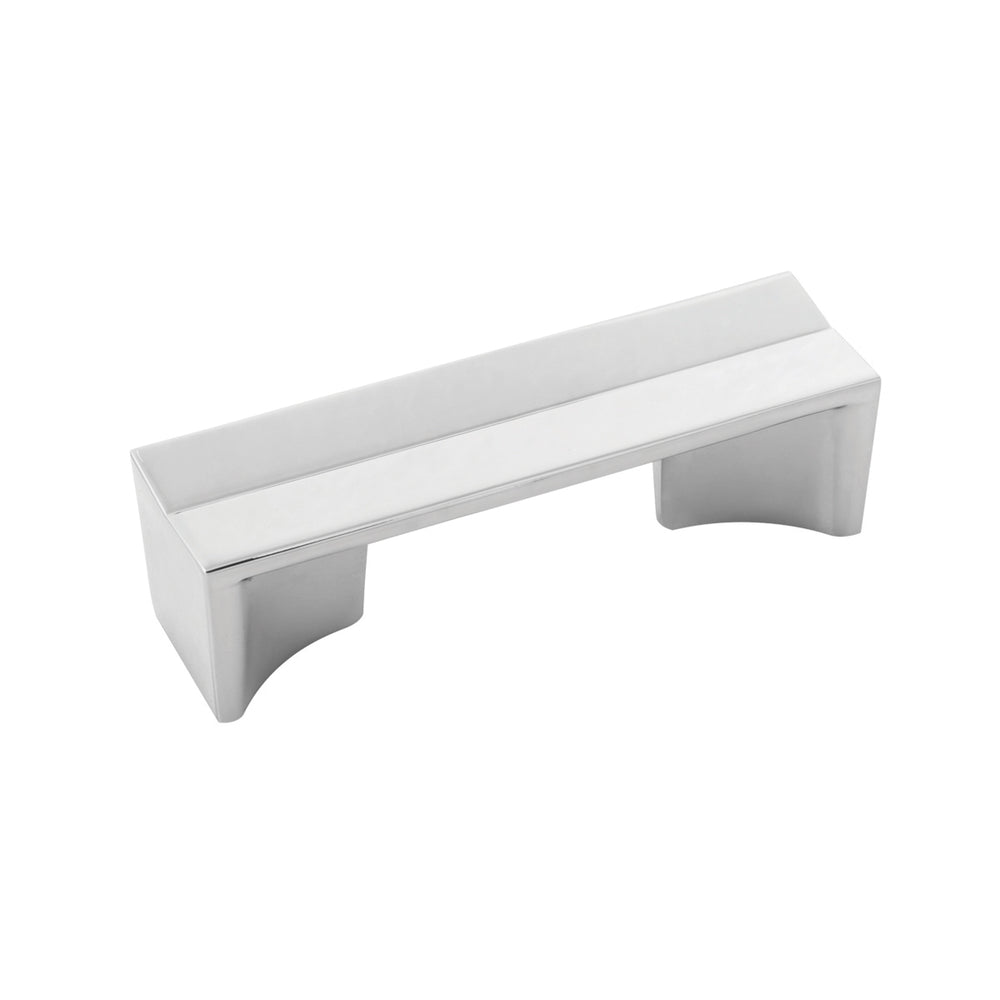 Avenue Pull 3 Inch Center to Center Polished Nickel