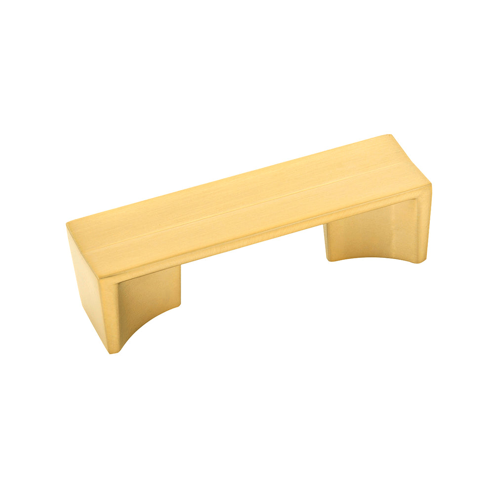 Avenue Pull 3 Inch Center to Center Brushed Golden Brass