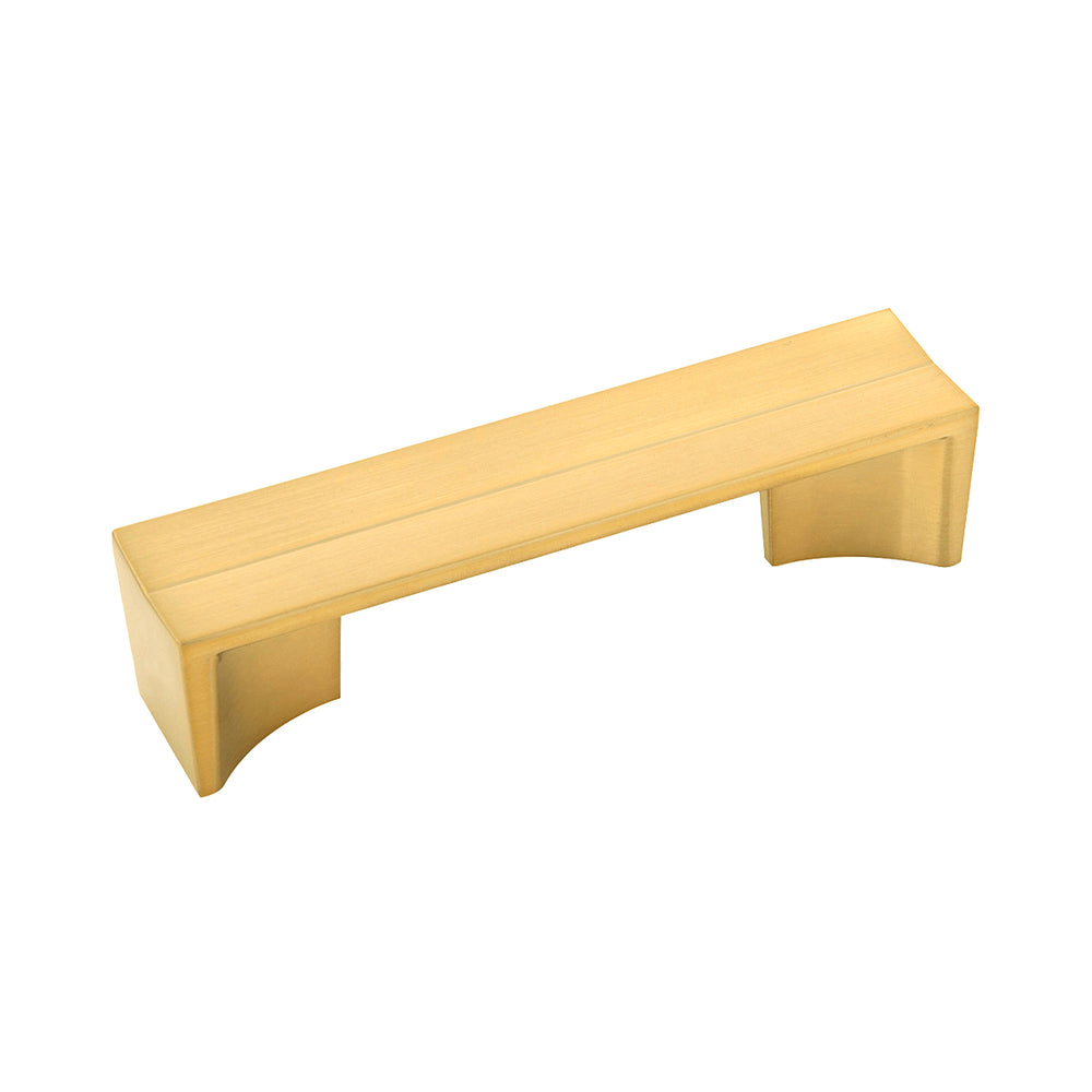 Avenue Pull 3-3/4 Inch (96mm) Center to Center Brushed Golden Brass