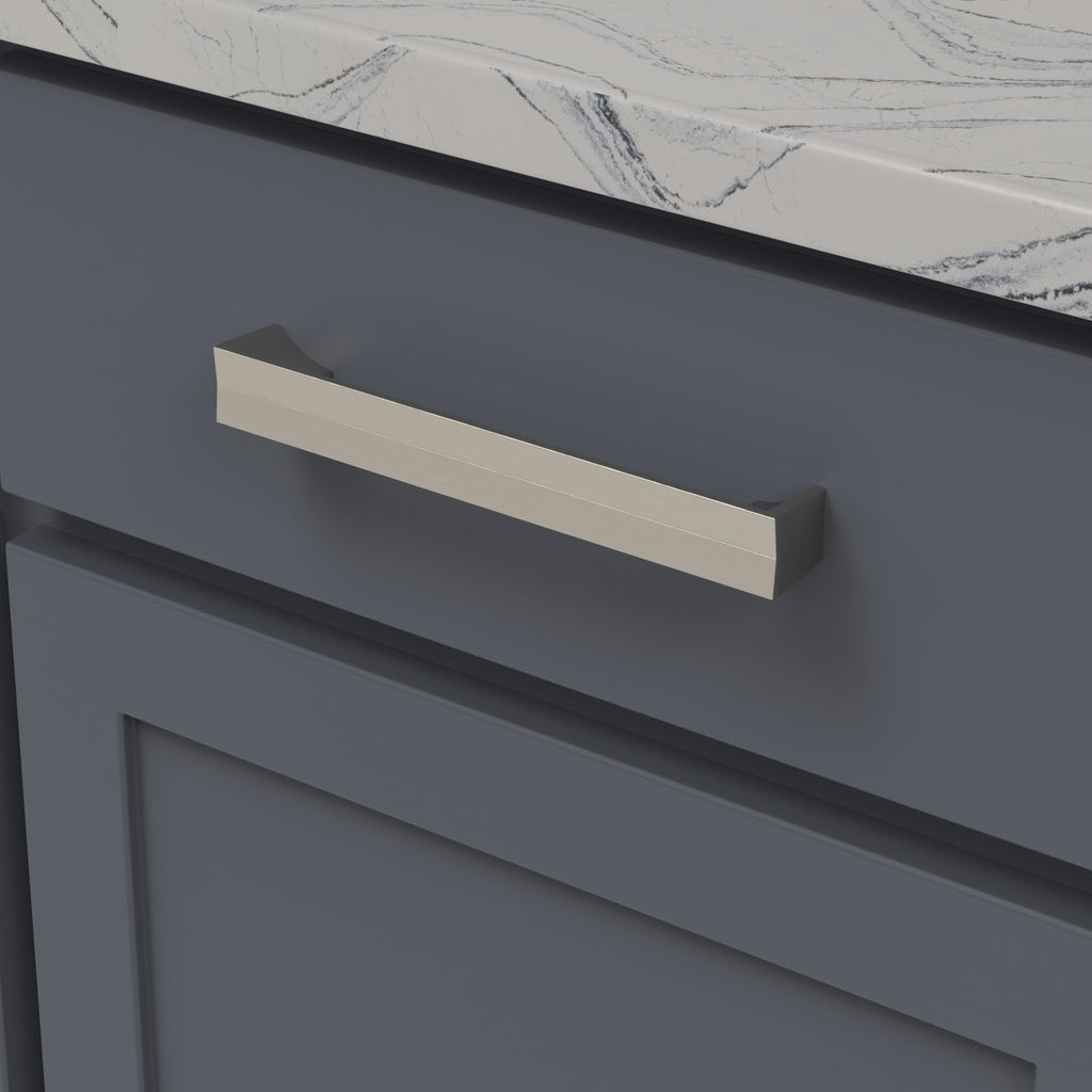 Avenue Pull 7-9/16 Inch (192mm) Center to Center Satin Nickel Finish