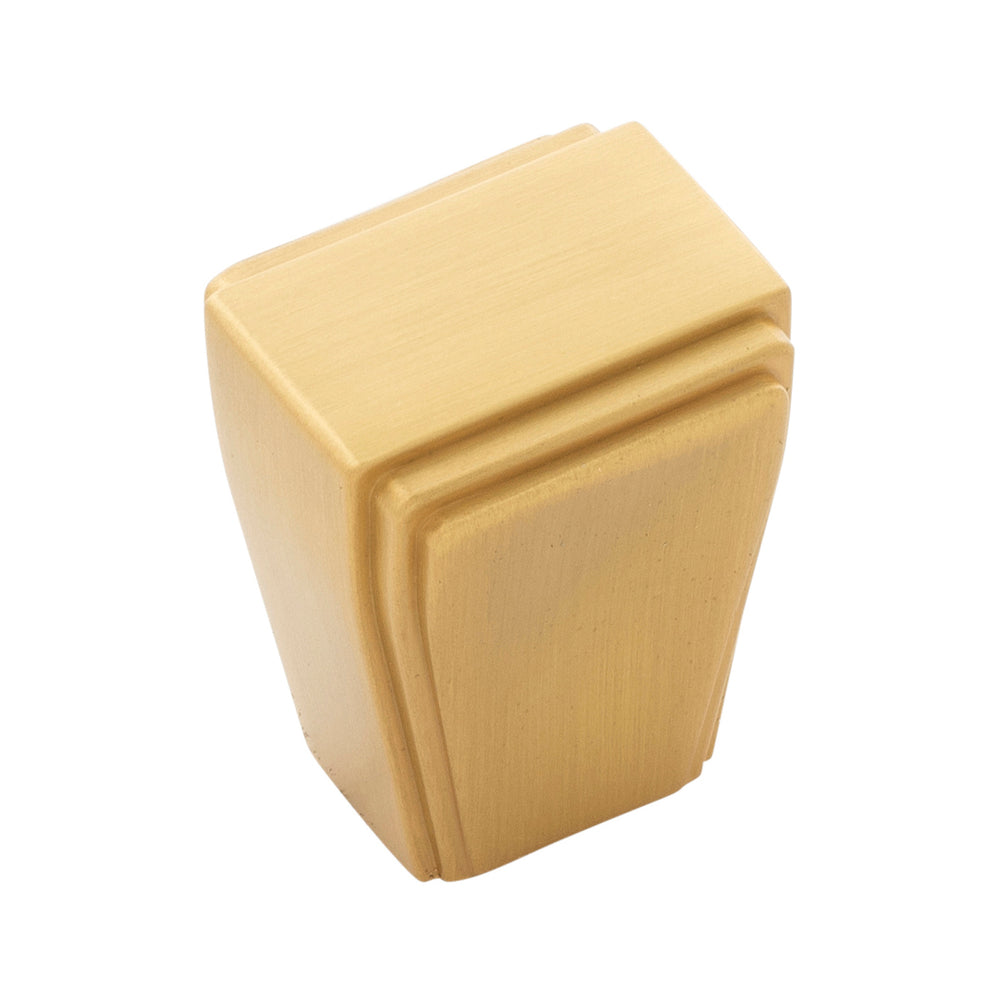 Belleclaire Knob 1 Inch x 7/8 Inch Brushed Golden Brass