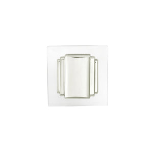 Belleclaire Knob 1-1/4 Inch Square Polished Nickel