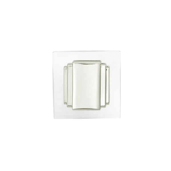Belleclaire Knob 1-1/4 Inch Square Polished Nickel
