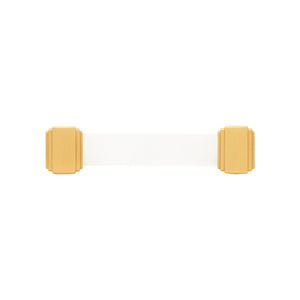 Belleclaire Pull 3-3/4 Inch (96mm) Center to Center Crysacrylic with Brushed Golden Brass