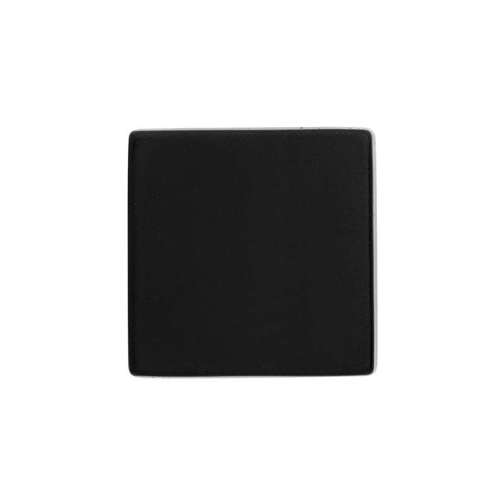 Brighton Knob 1 Inch Square Matte Black Finish