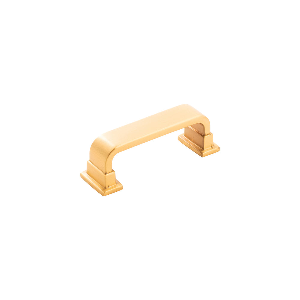 Brighton Pull 3 Inch Center to Center Brushed Golden Brass