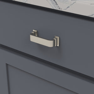 Brighton Pull 3 Inch Center to Center Satin Nickel