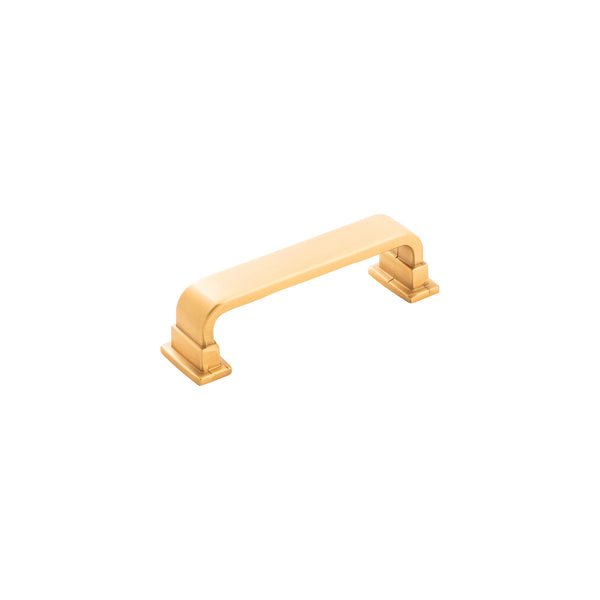 Brighton Pull 3-3/4 Inch (96mm) Center to Center Brushed Golden Brass