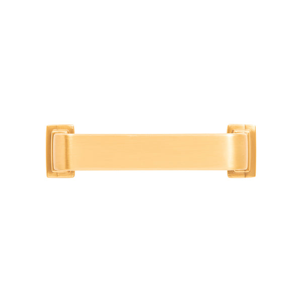Brighton Pull 3-3/4 Inch (96mm) Center to Center Brushed Golden Brass