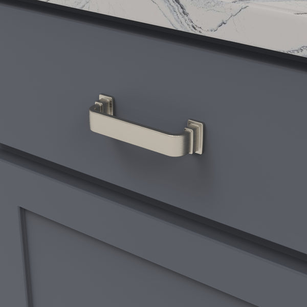 Brighton Pull 3-3/4 Inch (96mm) Center to Center Satin Nickel